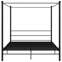vidaXL Himmelsengeramme svart metall 180x200 cm