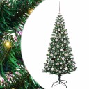  Kunstig Forhåndsopplyst Juletre grønn 180 cm PVC og metall