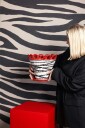 Byon Patty Krukke 30 cm Rød Zebra