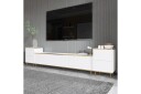 Imaj TV-benk 180 cm - Hvit/Gull