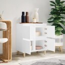 vidaXL Skjenk hvit 60x35x70 cm konstruert tre