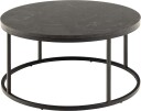 Spiro sofabord Ø80cm marmor svart.