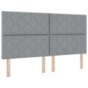  Hodestøtte Diamond Blocks Design Lysegrå 180 cm Stoff