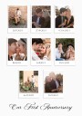 Couple Polaroid Memories 8 Photo Collage Plakat Plakat / 21x30cm