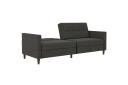 Sovesofa Hartford 203x83x82 cm Antrasitt Linstoffutseende 100 % polyester   203x83x82 cm Antrasitt Linstoffutseende 100 % polyester
