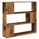 Bokhylle/romdeler gammelt tre 100x24x94 cm