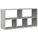  Vegghylle betonggrå 100x25x50 cm konstruert tre