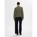 Selected Femme Sia Ras Long Sleeve Knit Zipper Cardigan Grønn S