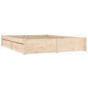 vidaXL Sengeramme med skuffer 120x200 cm