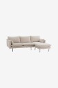 Ellos Home   Sofa Sindra 3 seter med sjeselong   Beige
