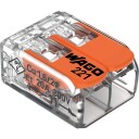 Wago Koblingsklemme 221-412 Med Åpner Transparent 2-Leder