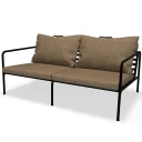Houe Avon 2 seters sofa Papyrus/Black