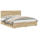  Sengestamme med skuff Sonoma eik 200 x 200 cm Konstruert tre
