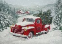 Snowy Holiday Drive Poster Plakat / 50x70cm