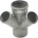 Blücher Dobbel Grenrør 45 Grader Ø110 75mm