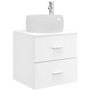  Vegghengt vaskeservant Hvit 49,5 x 44,5 x 66 cm Konstruert tre