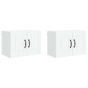  Kjøkkenskap med hylle 2 pcs Hvit 60 x 31 x 40 cm Konstruert tre