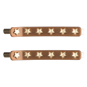 DARK Star Stud Bobby Pin Cognac 1pcs