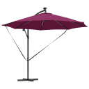  Kantilever bananparasol med lås Vinrød 294 x 294 x 248 cm