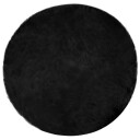  Faux Skinnmatte Tafalla Svart Ø 80 cm Polyester