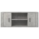 vidaXL TV-benk betonggrå 100x35x40 cm konstruert tre 8720287226888