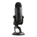 Blue Yeti Blackout USB Kondensatormikrofon med Stativ