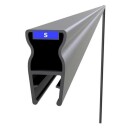 Vikingbad Magnetprofil Liam Dør Nisjemontering PVC H190,2cm Svart Matt
