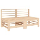  Utendørs midtsofaer 2 stk heltre furu 825639
