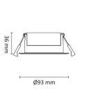 Unilamp Gyro Go 6 pack 8W 2700K IP44 Sort