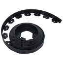 vidaXL Fleksibel plenkant med 30 plugger 10 m 5 cm