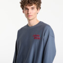 Calvin Klein Jeans Ls Premium Terry Grph Crewneck   Blue   L