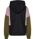 Hummel Hettegenser hmlPalomi Black 4 år 104 Hettegenser Grønn Rosa Svart