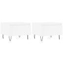 vidaXL Salongbord 2 stk hvit 50x46x35 cm konstruert tre
