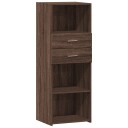  Hylle brun eik 45x42,5x124 cm konstruert tre