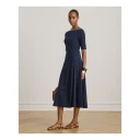 Lauren Ralph Lauren   Kjole rfnd Strtch 1x1 Rib knit   Blå