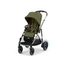 Cybex e-Gazelle S Søsken-/tvillingvogn – Moss Green/Taupe