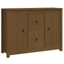 vidaXL Skjenk honningbrun 100x35x74 cm heltre furu