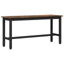 vidaXL Spisebenk Røkt eik 100 x 32,5 x 48,5 cm