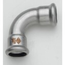 42 mm TURBO Inox bøy 90G. erme/erme
