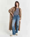 Ribbestrikket t-skjorte med striper EVENING BLUE XXL
