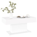 vidaXL Salongbord hvit 96x50x45 cm sponplate