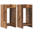 vidaXL Planteholder 2 stk. Gammelt tre 30 x 30 x 60 cm Konstruert tre