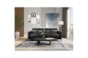 Reclinersofa uten hjørne Loft24 3 seters sofa Lund cognac Svart  