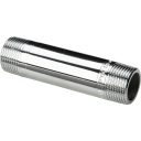 3/4" x 120 mm lang nippel i metall, forkrommet
