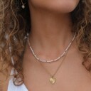 A&C Oslo Kort kjede Miniature Gull glass beads
