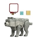 Mattel Minecraft Movie Dennis the Wolf Figur med Tilbehør 10 cm