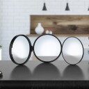 Smedbo 623 Reisespeil 3 Speilsider- Normal/5x/12x Svart Matt