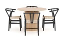 Kopparbo Spisegruppe 106 cm Forlengbar med 4 Dastoori Spisestoler - Whitewash