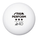 Stiga Perform Vit, 3-x 6-pack, bordtennisball White