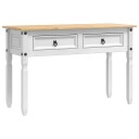 vidaXL Avlastningsbord Corona Hvit 115 x 46 x 73 cm Massiv furu